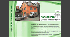 Desktop Screenshot of glaserei-huenenberger.stadtausstellung.com