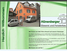 Tablet Screenshot of glaserei-huenenberger.stadtausstellung.com